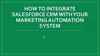 How to Integrate Salesforce CRM Software with Your Marketing Automation System