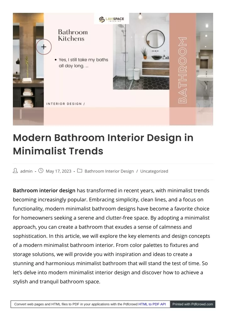 modern bathroom interior design in minimalist