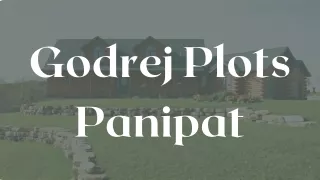 godrej plots panipat