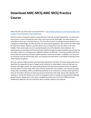 download amc mcq amc mcq practice course