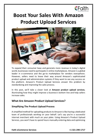 boost your sales with amazon product upload