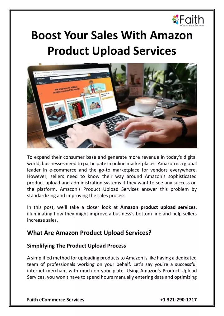 boost your sales with amazon product upload