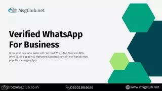 Whatsapp Business | Get started with WhatsApp for businesses - Msgclub