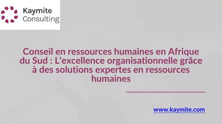 conseil en ressources humaines en afrique