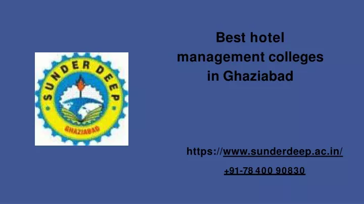 best hotel management colleges in ghaziabad