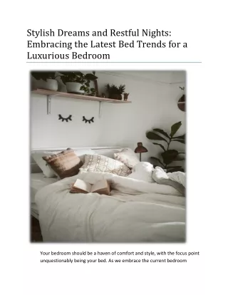 stylish dreams and restful nights embracing