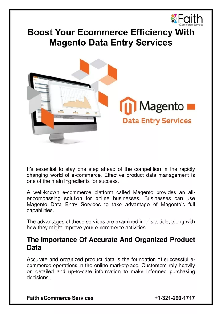 boost your ecommerce efficiency with magento data