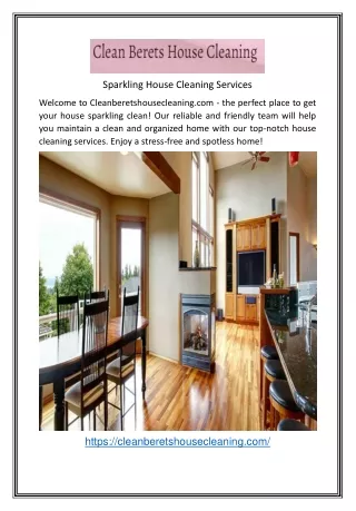 Sparkling House Cleaning Services