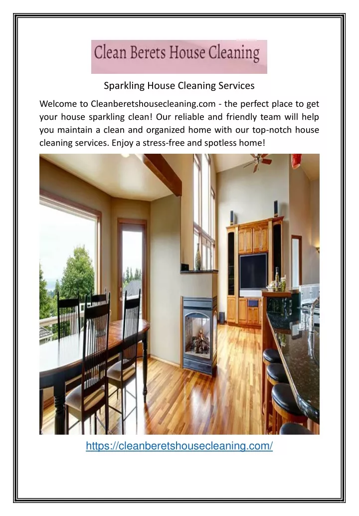 sparkling house cleaning services