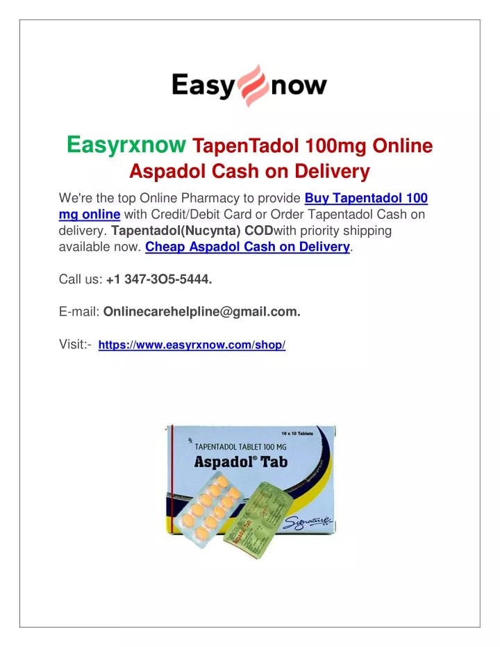 easyrxnow tapentadol 100mg online aspadol cash