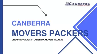 Professional And Experienced Removalists Canberra