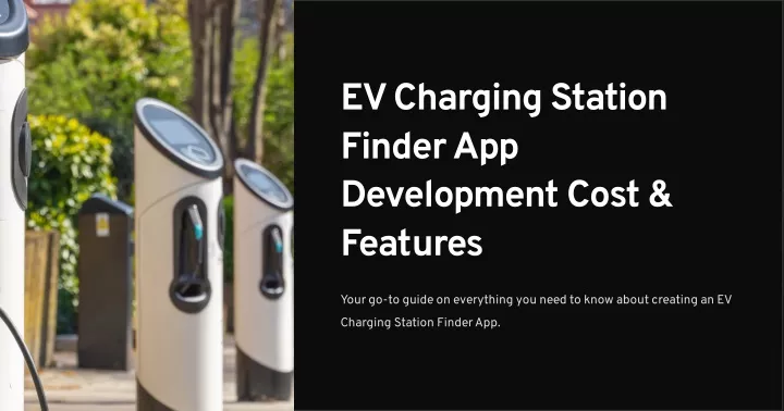 ev charging station finder app development cost