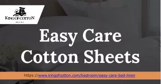 Indulge in Luxurious Comfort with Easy Care Cotton Sheets