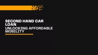 Second Hand Car Loan