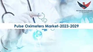 pulse oximeters market 2023 2029