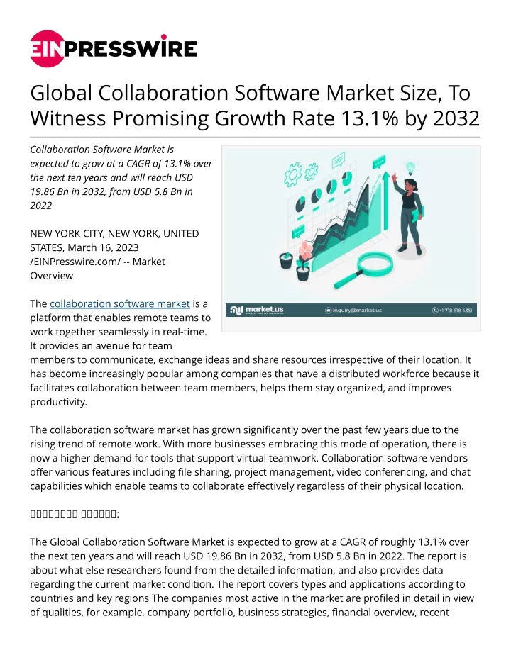 global collaboration software market size