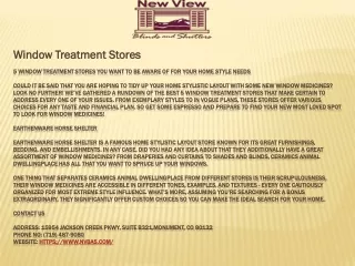 window treatment stores