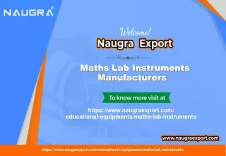 maths lab instruments manufacturers
