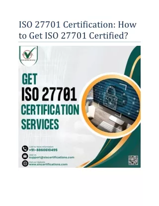 iso 27701 certification how to get iso 27701