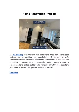 home renovation projects