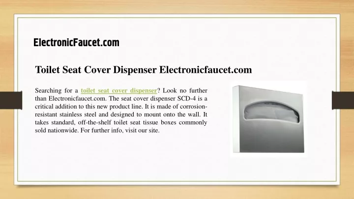 toilet seat cover dispenser electronicfaucet com