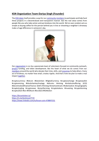 ksn organization team dariya singh founder