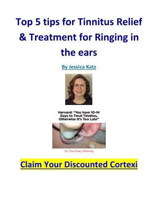 top 5 tips for tinnitus relief & treatment for ringing in the ears