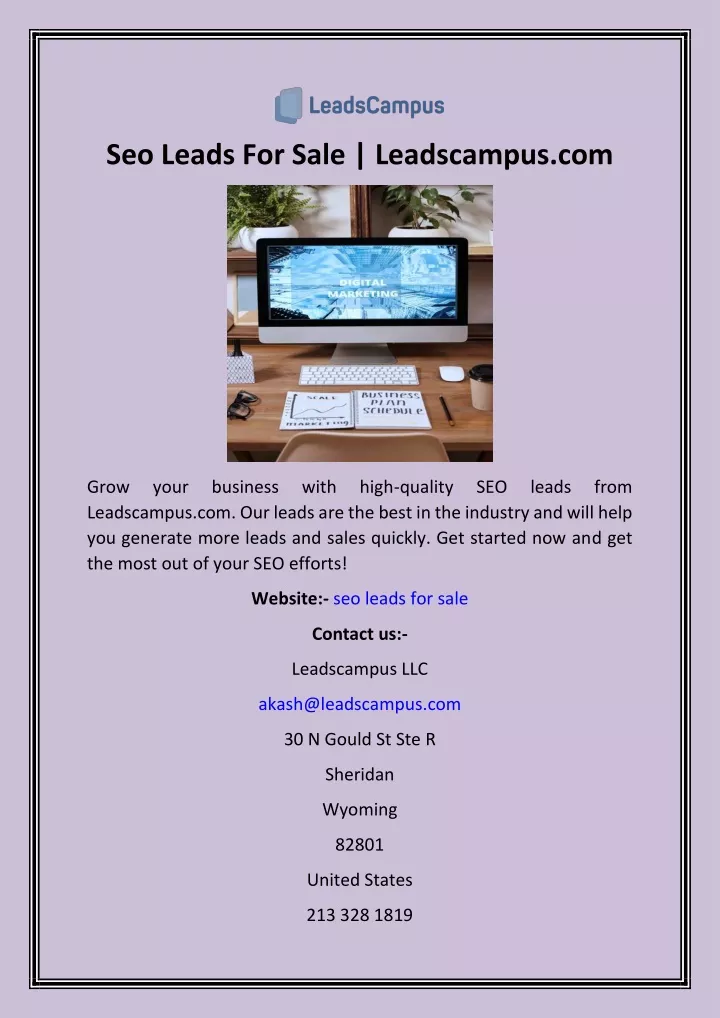 seo leads for sale leadscampus com