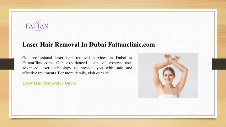 laser hair removal in dubai fattanclinic com