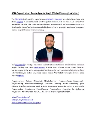 ksn organization team agresh singh global
