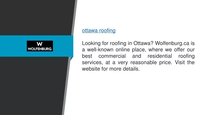 ottawa roofing looking for roofing in ottawa