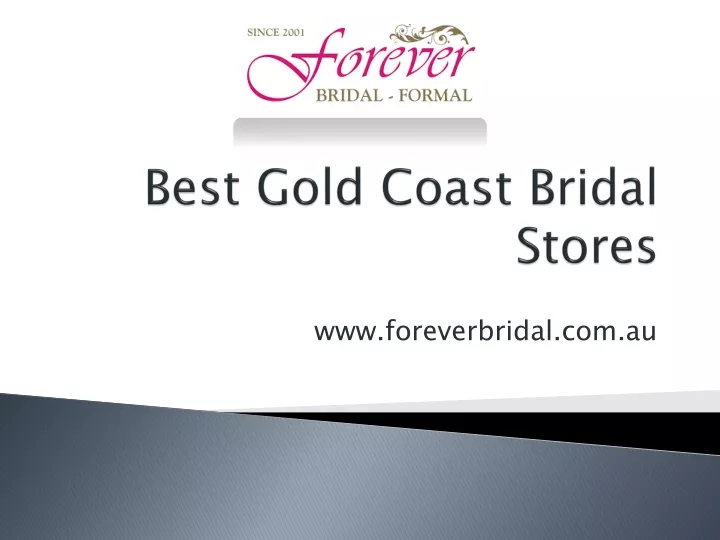 best gold coast bridal stores
