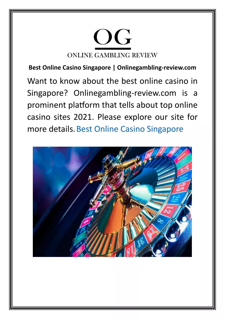 best online casino singapore onlinegambling