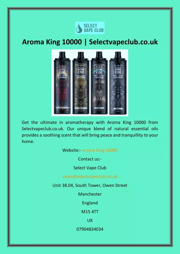 aroma king 10000 selectvapeclub co uk