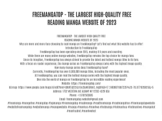 freemangatop the largest high quality free