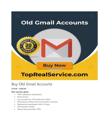 buy old gmail accounts