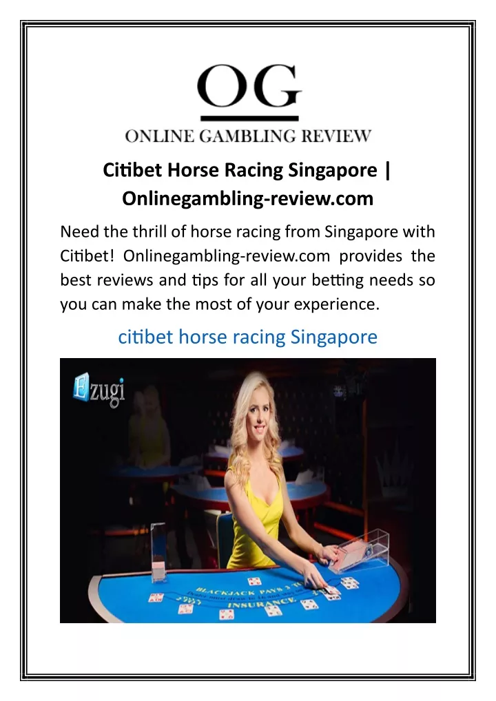 citibet horse racing singapore onlinegambling