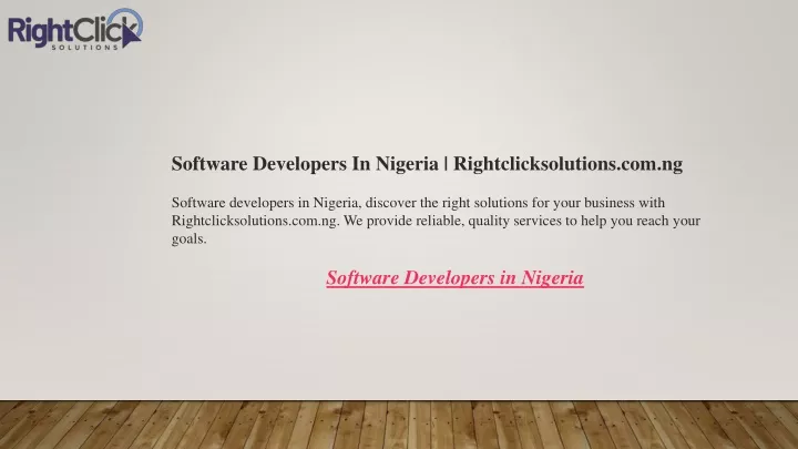 software developers in nigeria