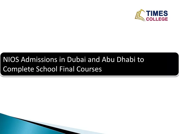 nios admissions in dubai and abu dhabi