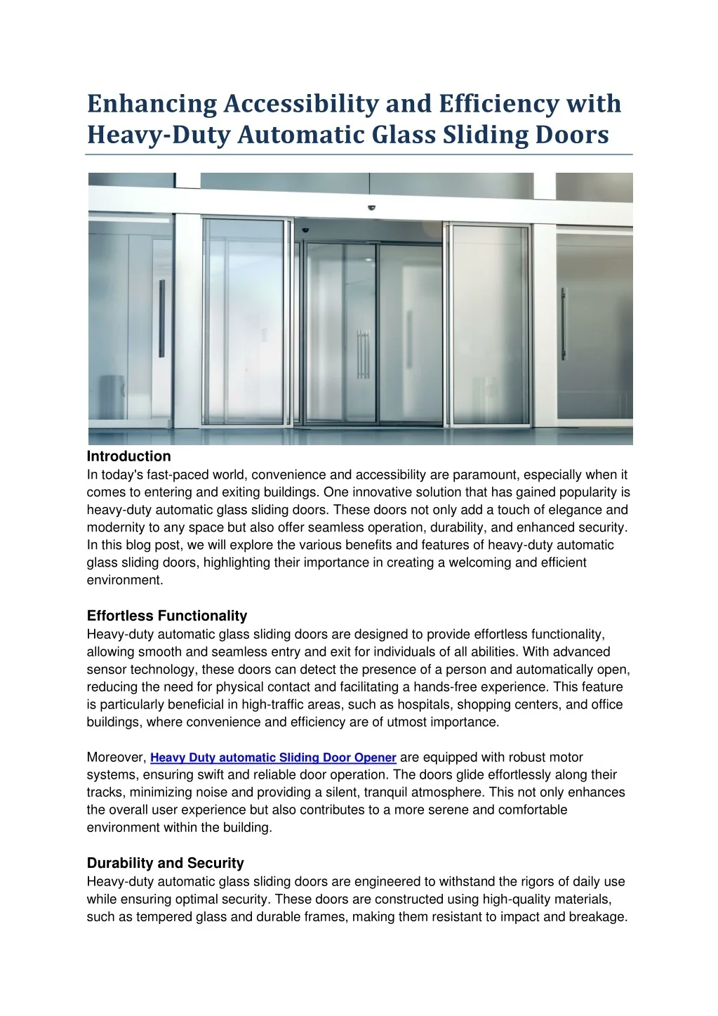 PPT - Enhancing Accessibility and Efficiency with Heavy Duty Automatic ...