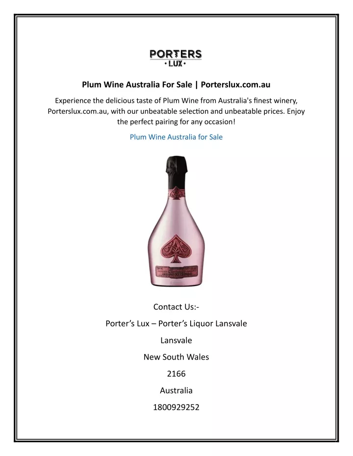 plum wine australia for sale porterslux com au