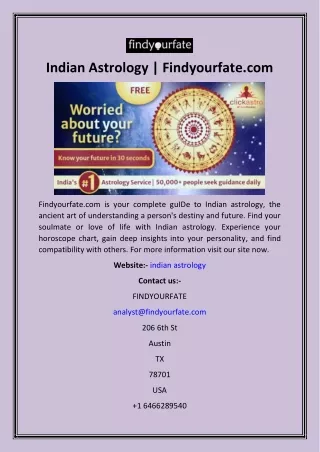 indian astrology findyourfate com