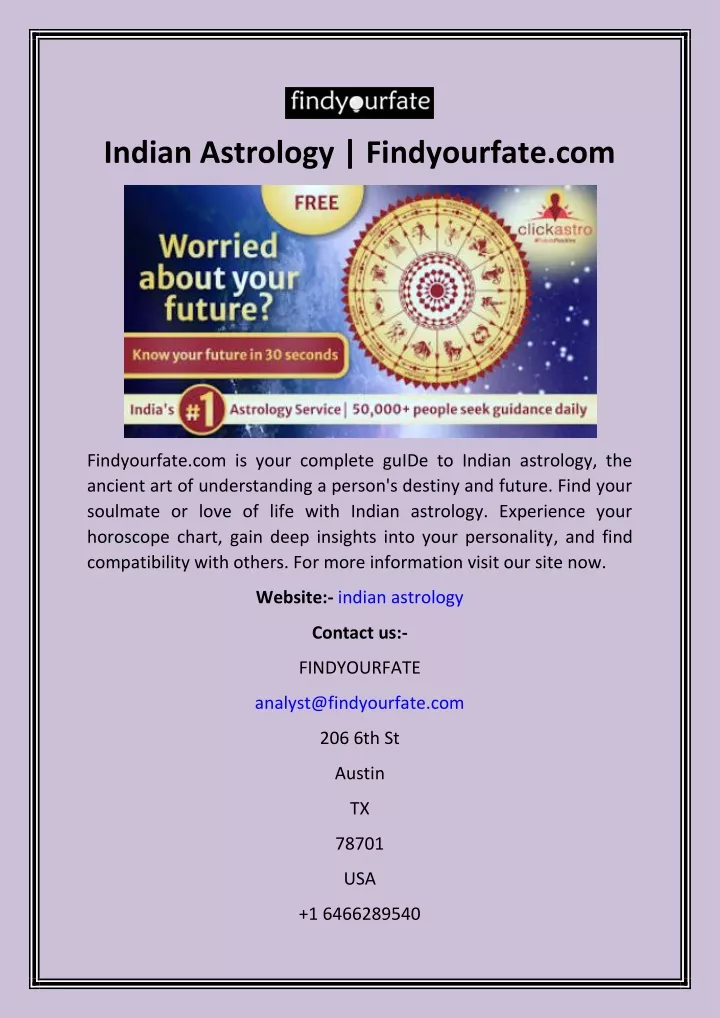 indian astrology findyourfate com