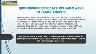 quickbooks error 6147 reliable ways to easily address