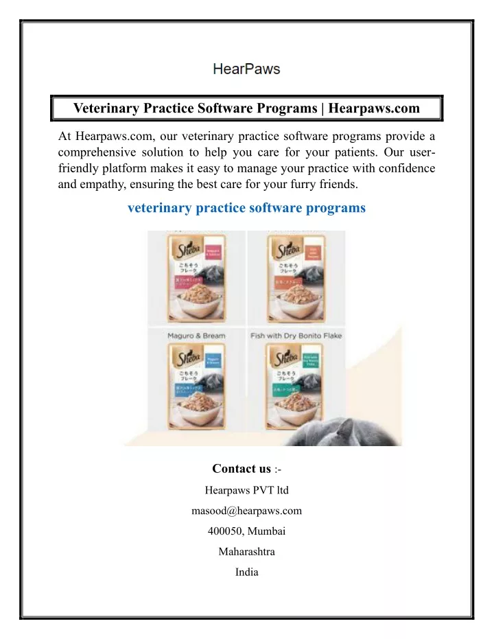 veterinary practice software programs hearpaws com