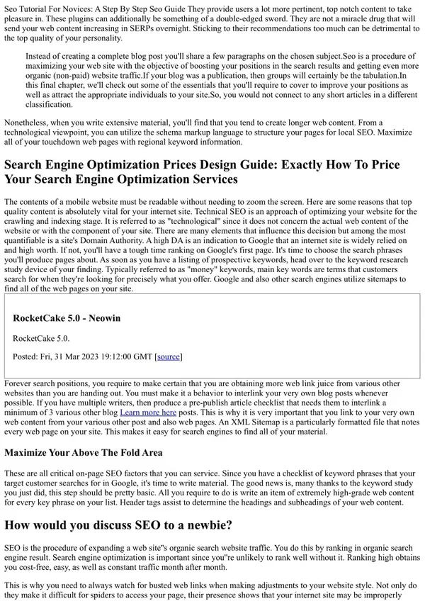 seo tutorial for novices a step by step seo guide