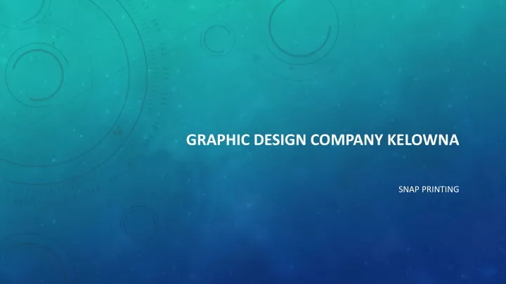 graphic design company kelowna
