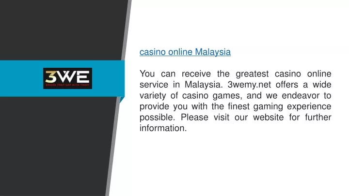 casino online malaysia you can receive