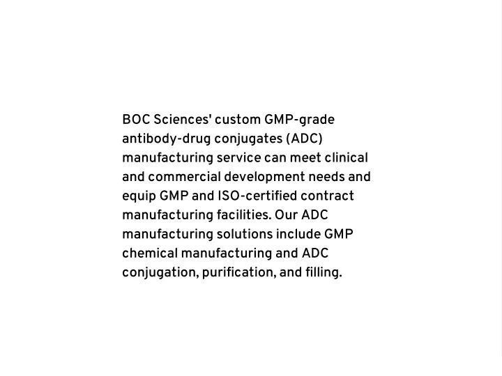 boc sciences custom gmp grade antibody drug