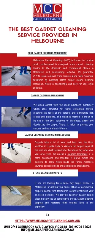 The Best Carpet Cleaning Service Provider in Melbourne